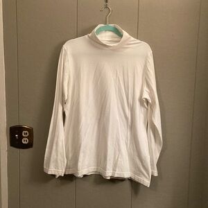 Woolrich White Long Sleeve Mock turtleneck